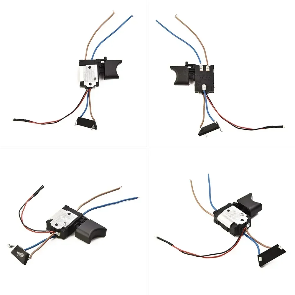 16A DC 7.2 V - 24 V Cordless Drill Trigger Switch With Small Light Electric Drill Dustproof Speed Control Push Button Controller