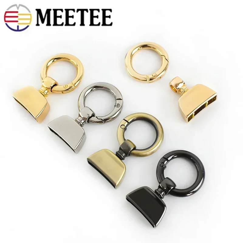 5/10/20 pz 20/25mm metallo O Ring borsa fibbia portachiavi primavera moschettone gancio borsa connessione chiusura Hardware fai da te accessorio per