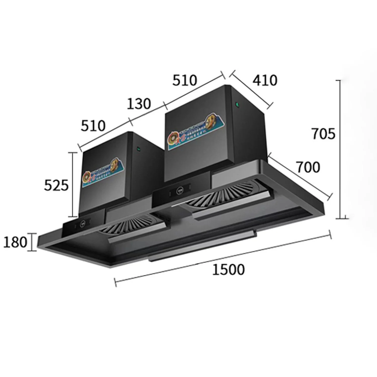 نطاق شفاط المطبخ 2000 وات، نطاق مخصص أو قياسي مثبت على الحائط، سعر صناعي، طباخ مستخرج المطبخ عالي