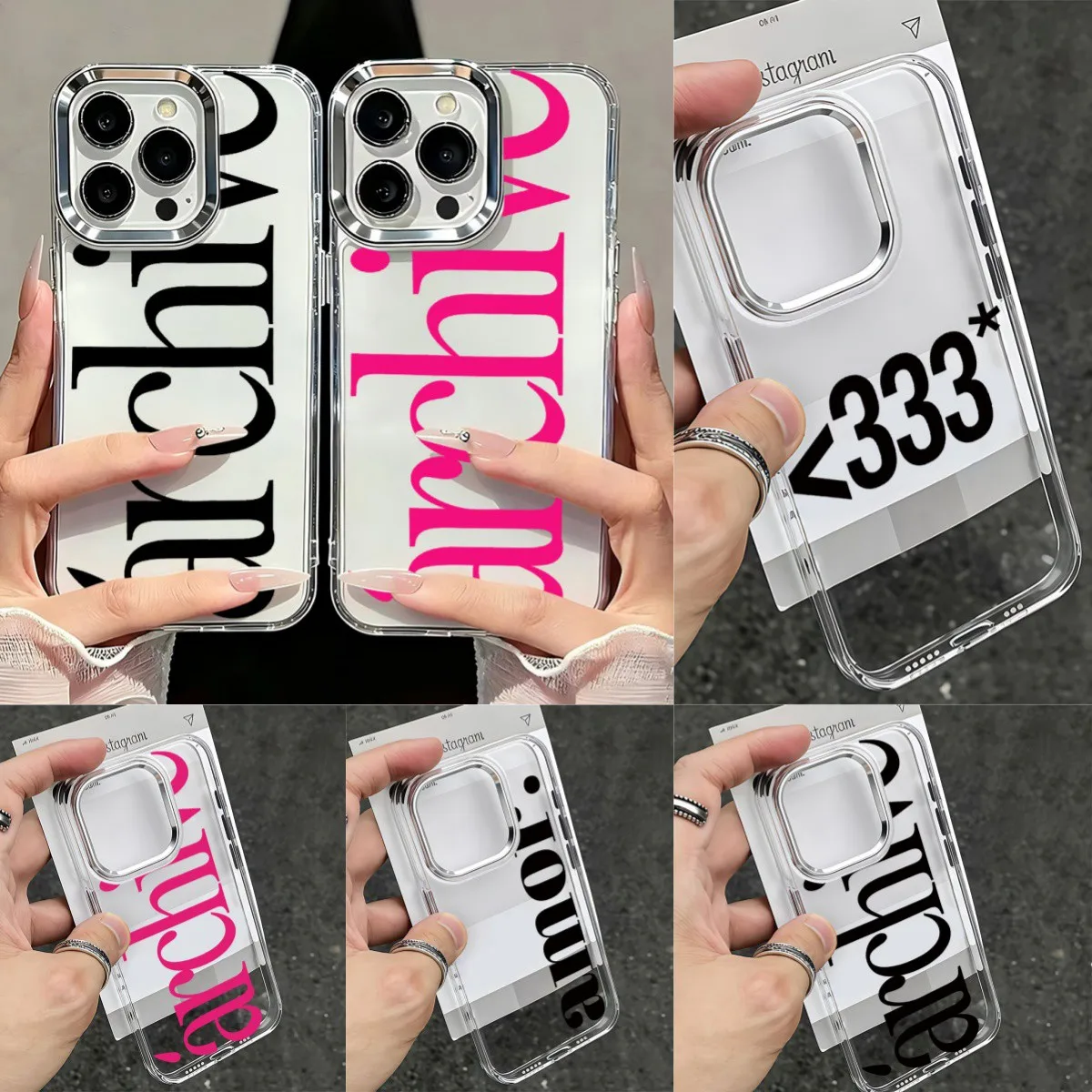 Letter Archive AmorS NEW Phone Case for Samsung Galaxy S26 S25 S24 S23 Note20 FE Ultra Edge Plus 5G Transparent Soft Cover