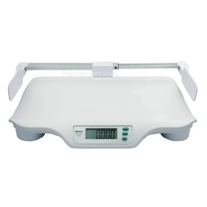 

Customizable OEM ODM Baby Digital Scale 20KG Capacity Backlight LCD Display Plastic Bench Scale for Measuring Height Weight 1g