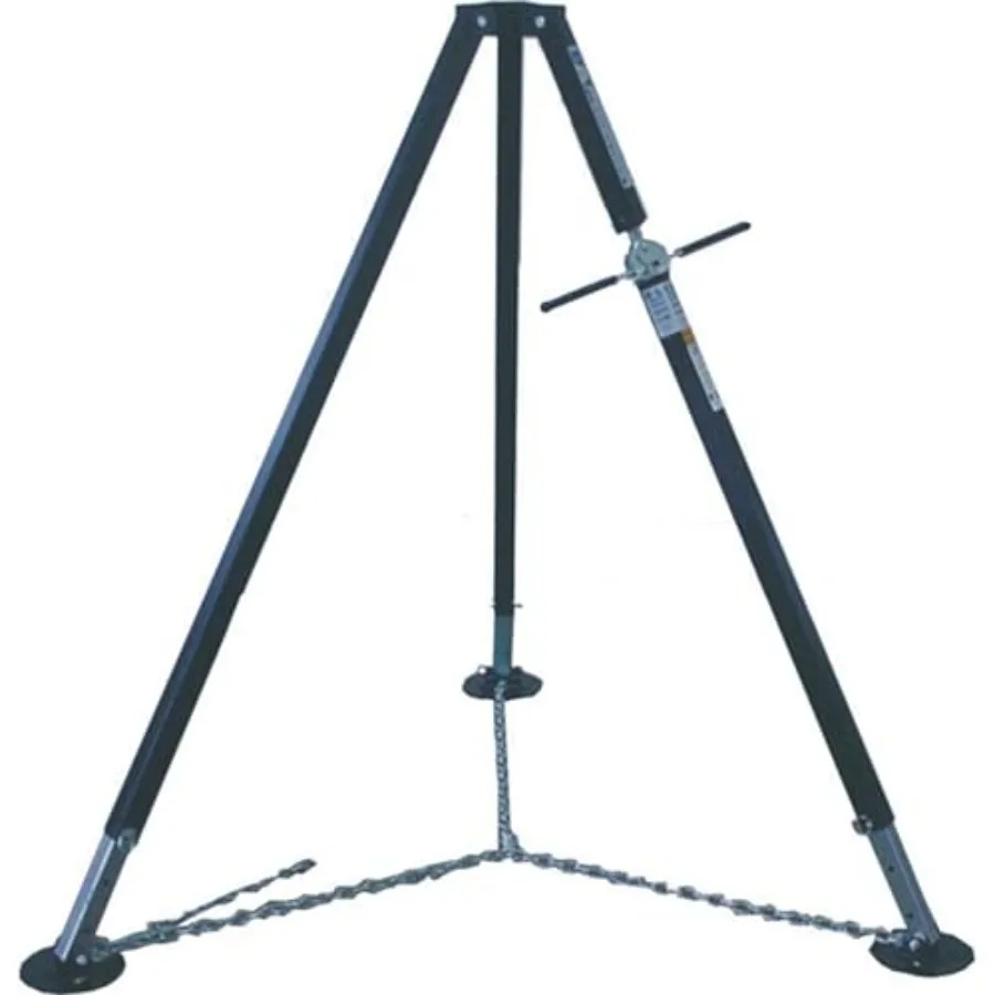 

0146.1052 25035 Delxe Tripod King Pin Stabilizing Jack for Heavy-Duty Support Durable Steel Construction Black Finish Enhanced
