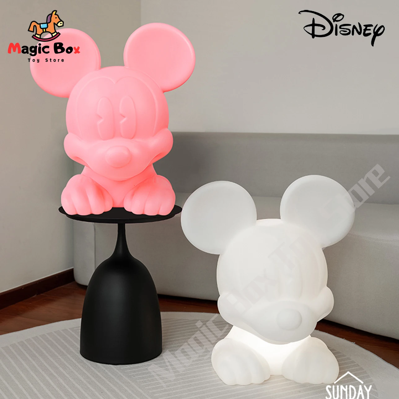 

Новинка светильник с Микки Маусом Диснея Лежащая Светодиодная лампа Регулируемый цвет для спальни гостиной освещение для кемпинга уличное украшение милые подарки