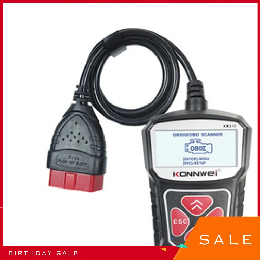 New 7Languages KONNWEI KW310 V310 V309 MS309 Car Fault Reading Code Card Scanner