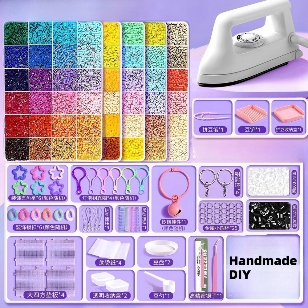 24/48/72 kolory Koraliki Hama 2.6mm Puzzle Perlen Koraliki Żelazne DIY Perler Fuse Bead Zabawki Edukacyjne Rozwijające Inteligencję Koraliki Termiczne do Mozaiki