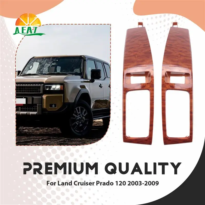 

AEA7-Car A/C Vents Frame Finish Plate Panel For Toyota Land Cruiser Prado 120 FJ120 Lexus GX470 2003-2009 Kit Light Walnut