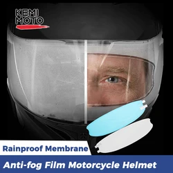 Motosiklet Kaskı Anti Sis Filmi Yağmur Geçirmez Film Şeffaf Lens Filmi Güvenlik Sürüş ​ Nano Kaplama Etiket Kask Evrensel Aksesuarlar