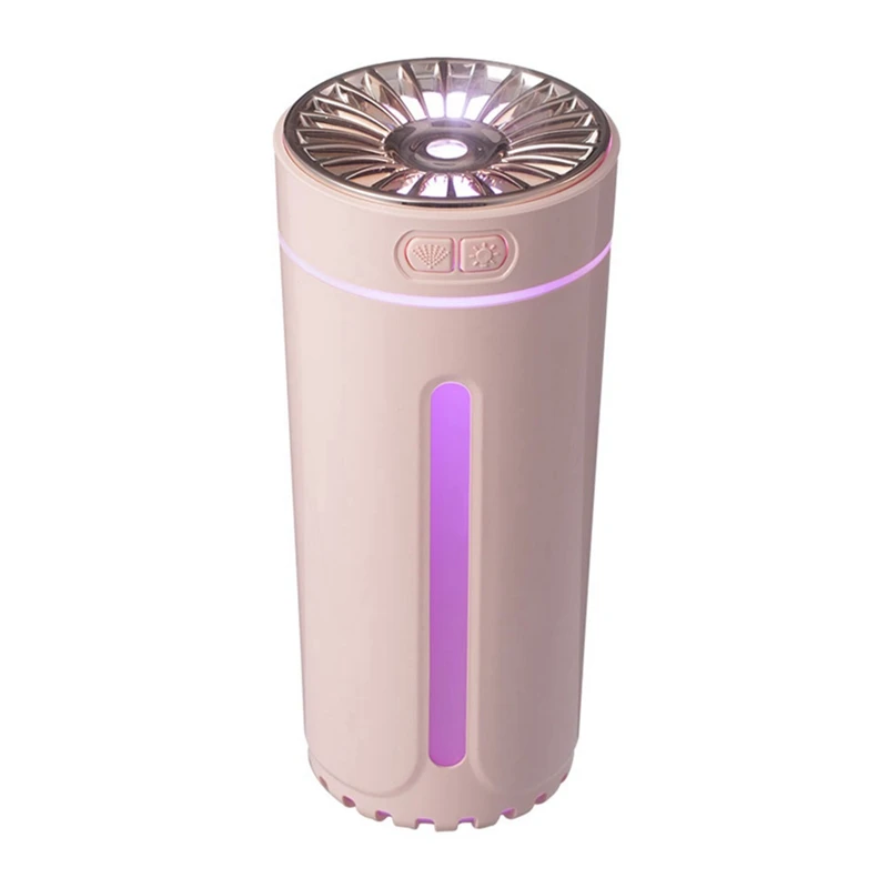 

Wireless Air Humidifier Colorful Lights Mute USB Fogger Purifier 800Mah Rechargeable Cool Mist Maker For Car