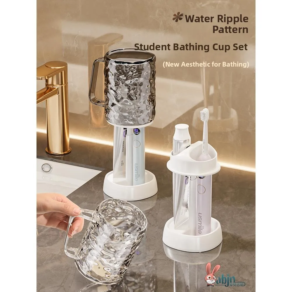 

Student Dormi Toothbru Cup Storage Box High Aesthetic Value Spill Proof Plastic Wa Cup for Oral Care And Cleaning Tools