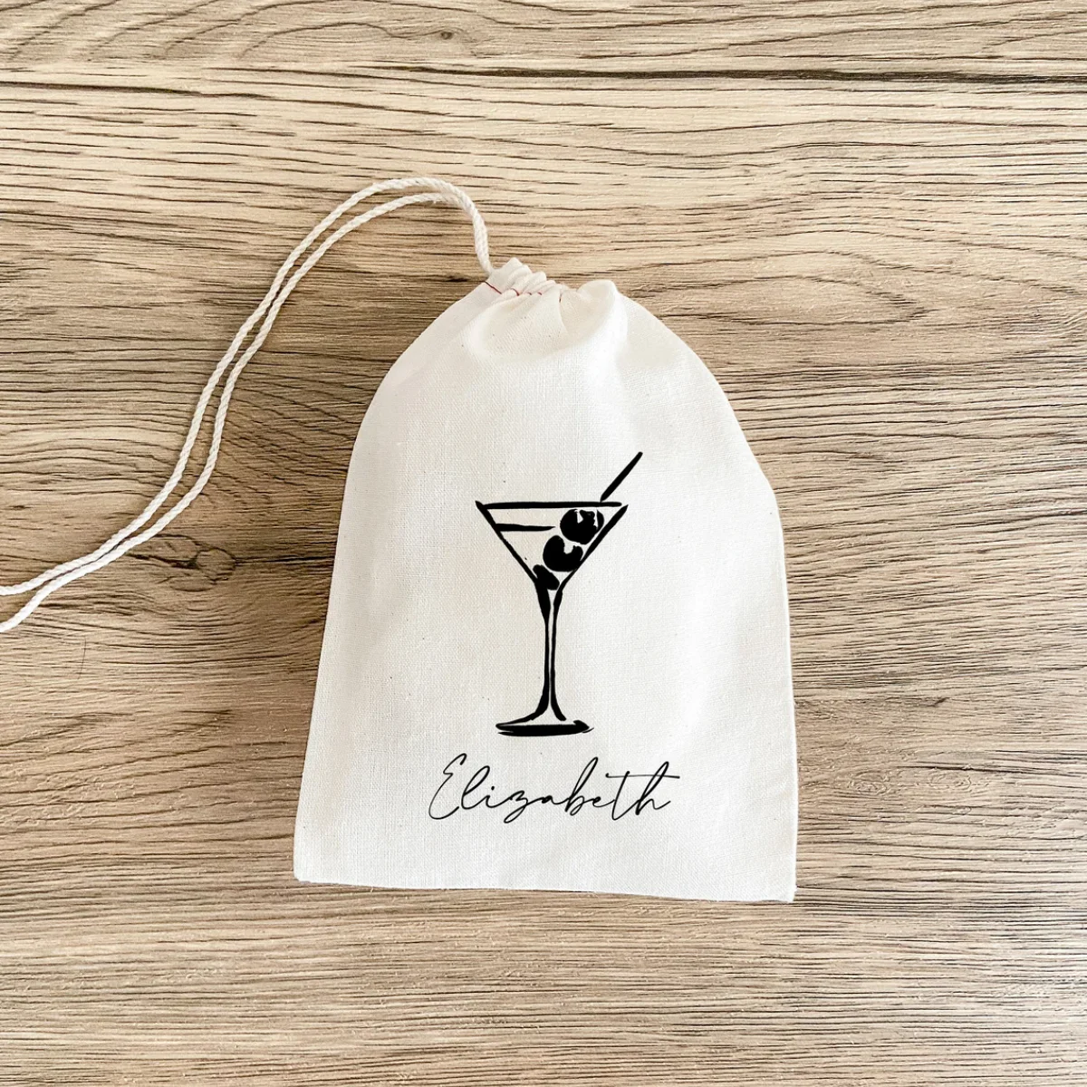 Martini Name Favor Bag - Hangover Kit - Bachelorette Party Favor Bag - Martini Hangover Kit - Bikinis And Martinis - Bridesmaid