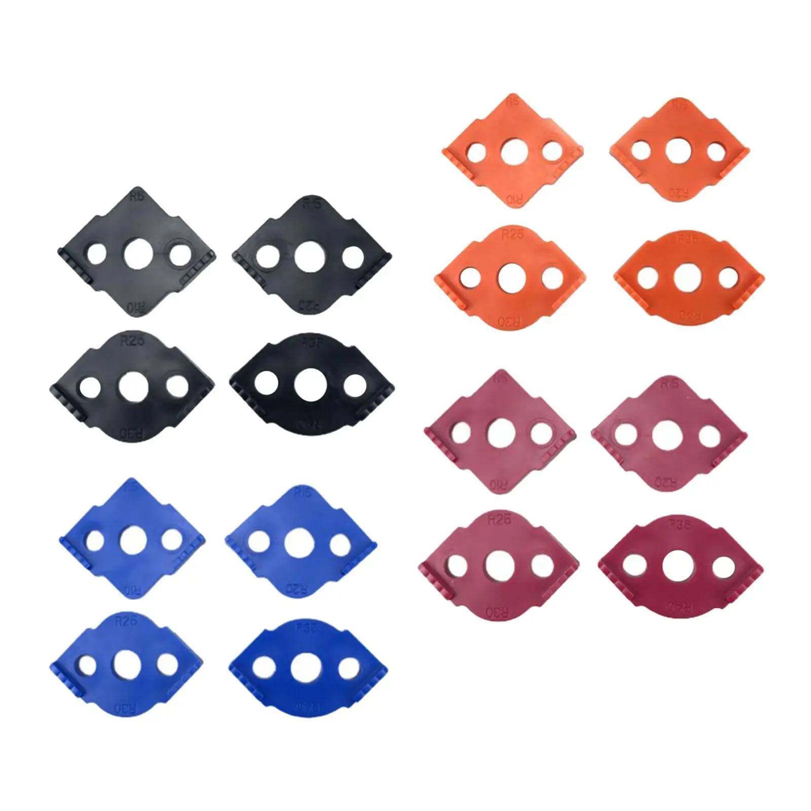 Szablon Jig Router, Quick Jig do obróbki drewna, narożniki R5 R15 R25