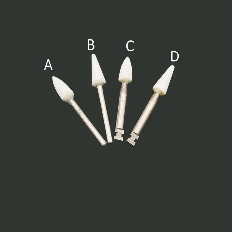 Dental White Stone Polishing Burs for FG 1.6mm High Speed Handpieces / RA 2.35mm Low Speed Handpiece