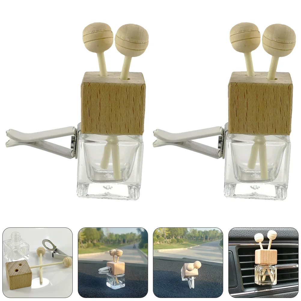 

4 Pcs Automobile Air Purifier Car Fragrance Diffuser Perfume Bottle Cars Container Glass Bottles Freshener