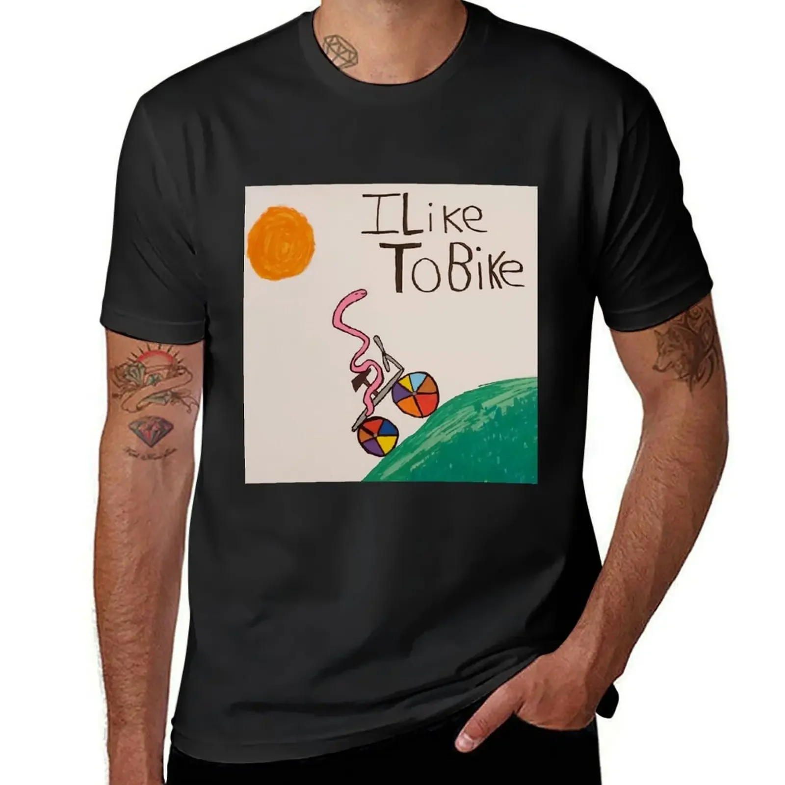 

I Like To Bike T-Shirt anime stuff T-shirts oversize fashion shirts mens funny t shirts