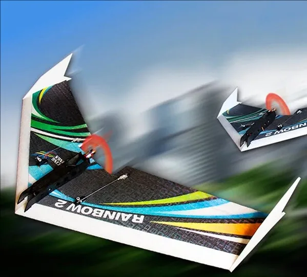 

Remote Control Plane Toys Model EPP Foam E06 1000mm Rainbow Fly Wing II Beginner Training Airplane