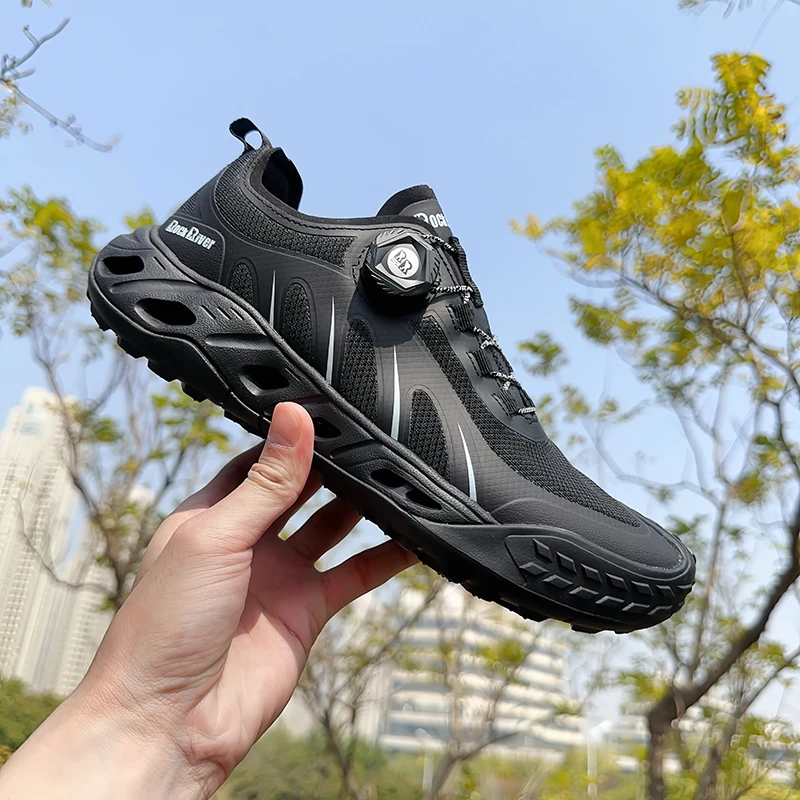 CAMSSOO Upstream zapatos trekking hombre acuáticos malla transpirable
