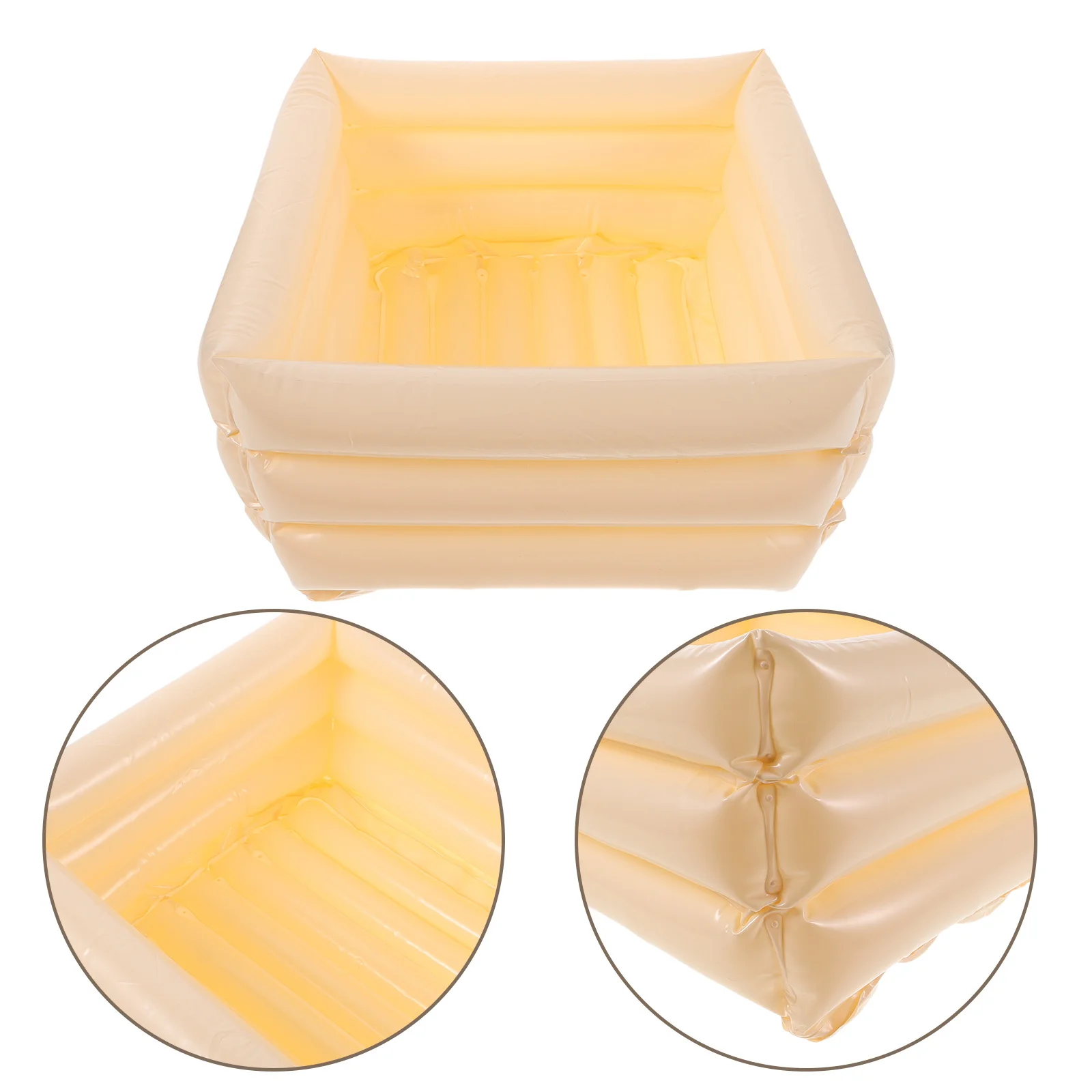 

Inflatable Foldable PVC Foot Soaking Tub Portable Foot Bath Basin Quick Inflate Home Travel Indoor Outdoor Use
