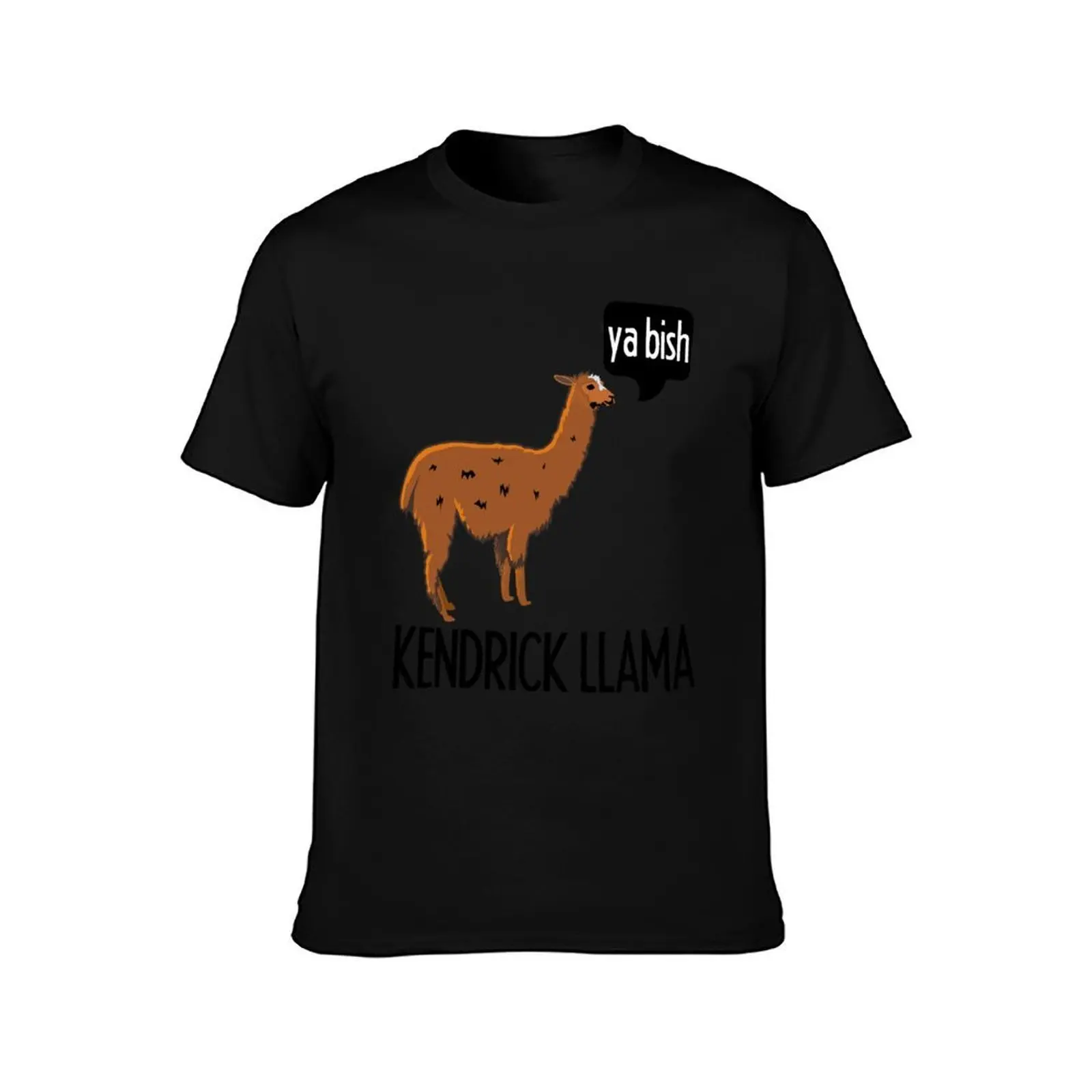 Kendrick Lamar Llama Ya Wish T-Shirt Summer Casual Cotton Tee Oversized Streetwear Tops Vintage Graphic Print 100% Cotton
