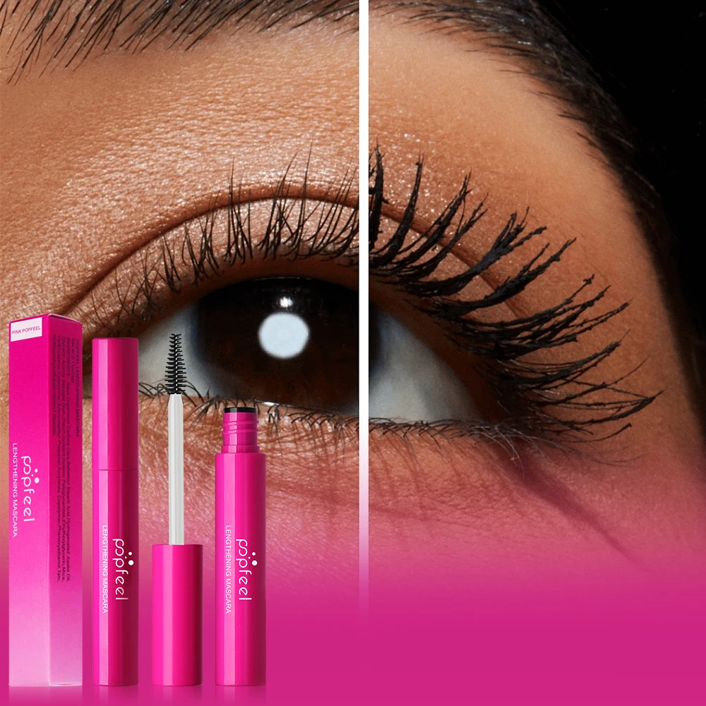 ماسكارا POPFEEL طويلة الأمد - مقاومة للماء، مكثفة، سهلة الاستخدام للرموش الموسعة بشكل طبيعي. #4