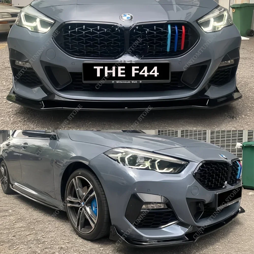 

Глянцевый черный комплект из 3-х частей: сплиттер, накладка на бампер, диффузор для BMW F44 M235i/M Sport 2020-2024 4-дверный Gran Coupe, тюнинг