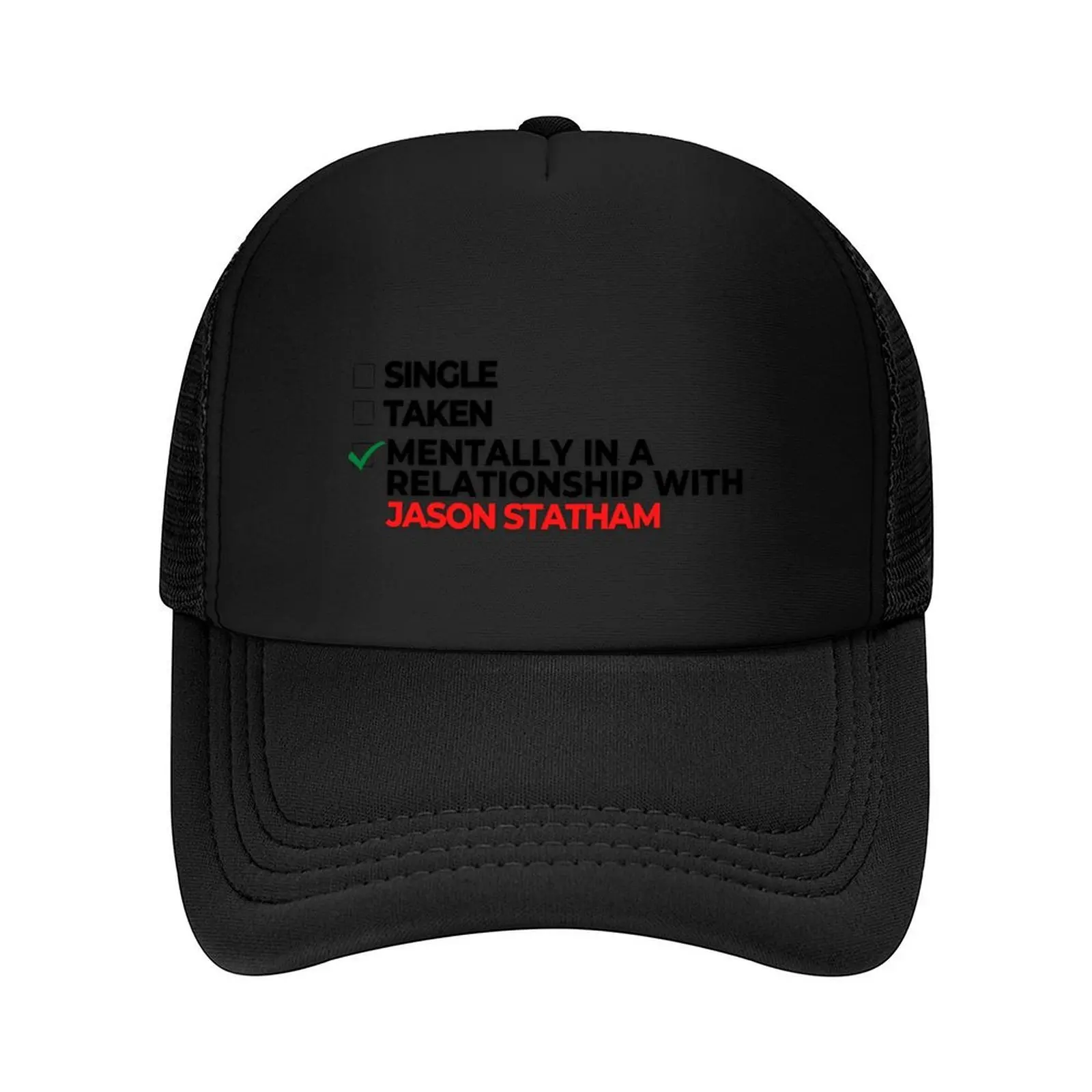 

Mentally In A Relationship With Jason Statham Baseball Cap Rave Christmas Hat fishing hat Ball Cap Mens Women's
