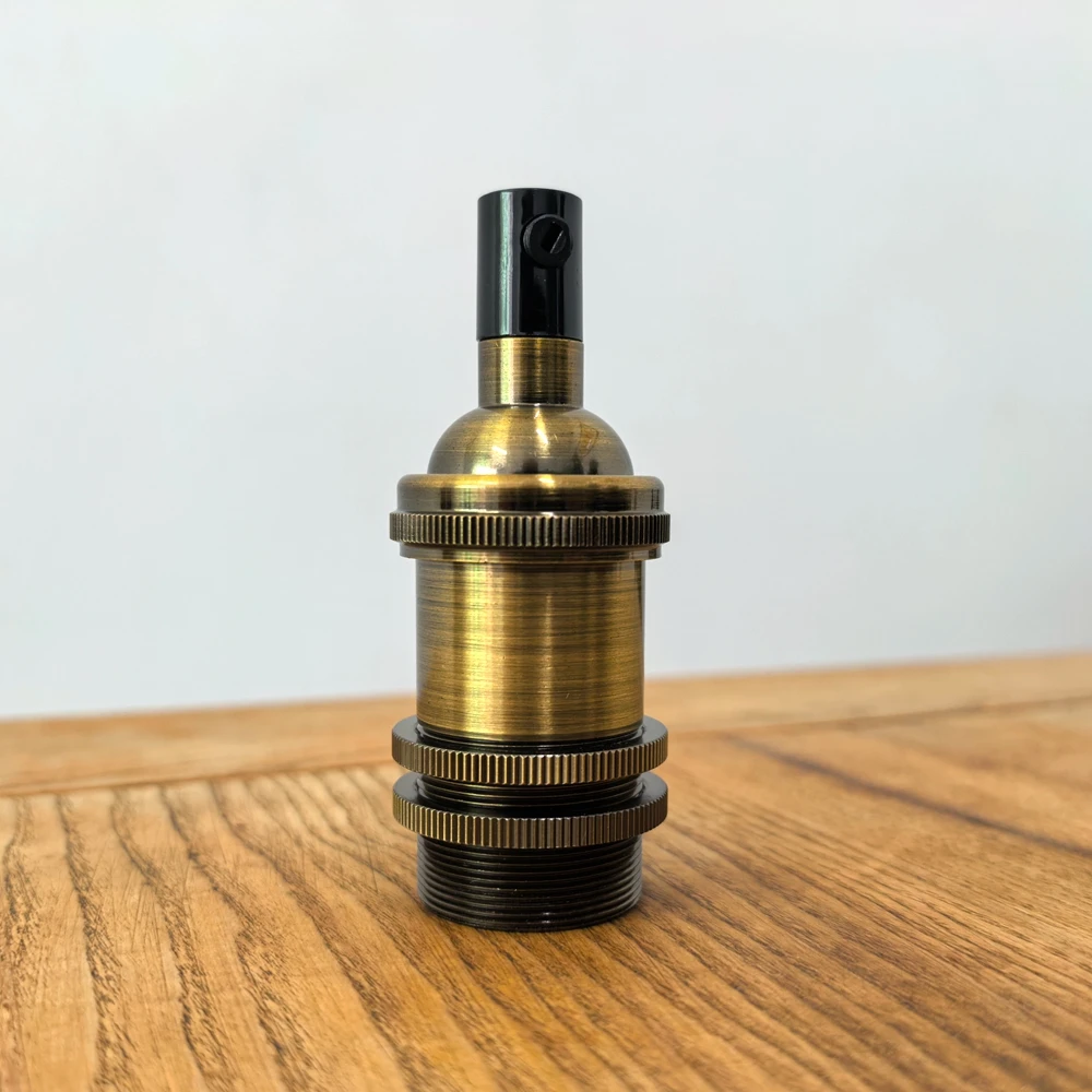 110-250V CE E14 Brass Vintage Lamp Base Retro Lamp Holder Socket
