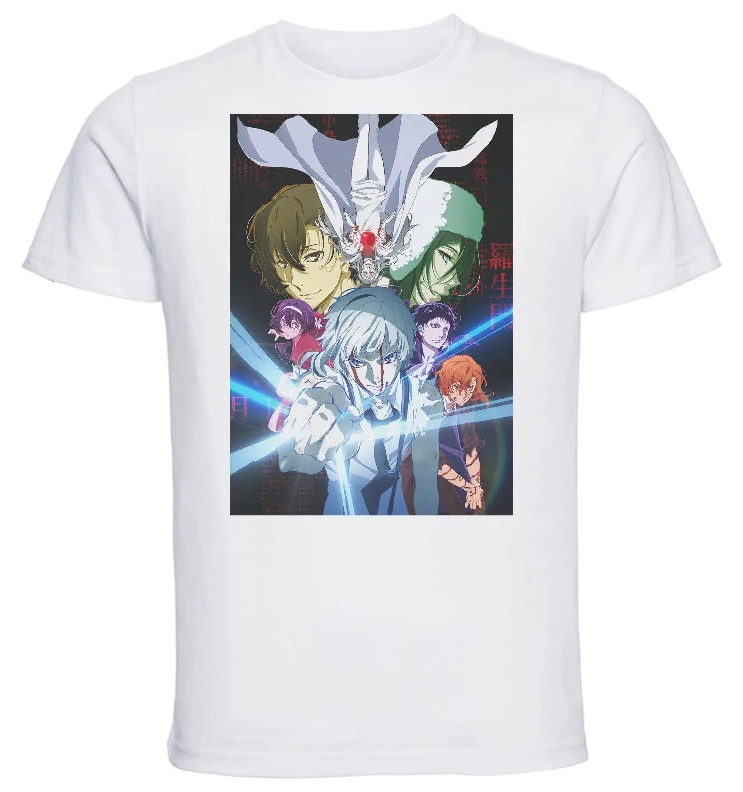 White T-Shirt - White Jersey - Bungo Stray Dogs - Dead Apple-