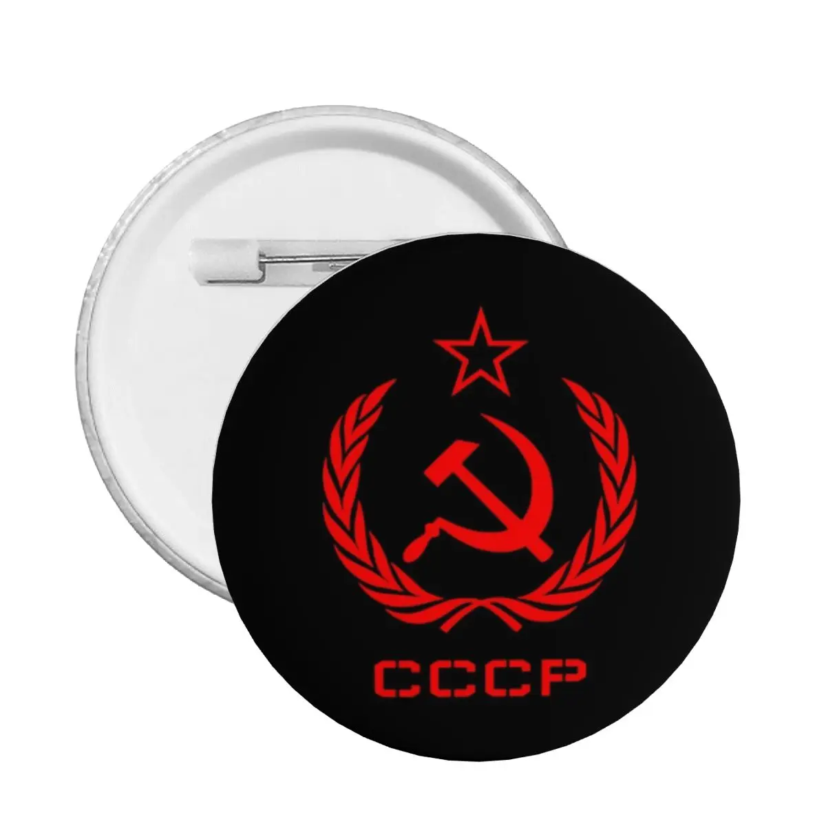 Russian USSR Soviet Union Hammer And Sickle CCCP Communist Pins Badges Bags Pinback Buttons Brooches Lovers Gift