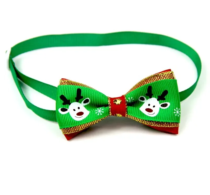 New Hot Sale Christmas Series Pet Bow Tie Pet Clothing Dog Cute New Year Models Dog Hair Accessories  Pet Supplies Hats for Cats