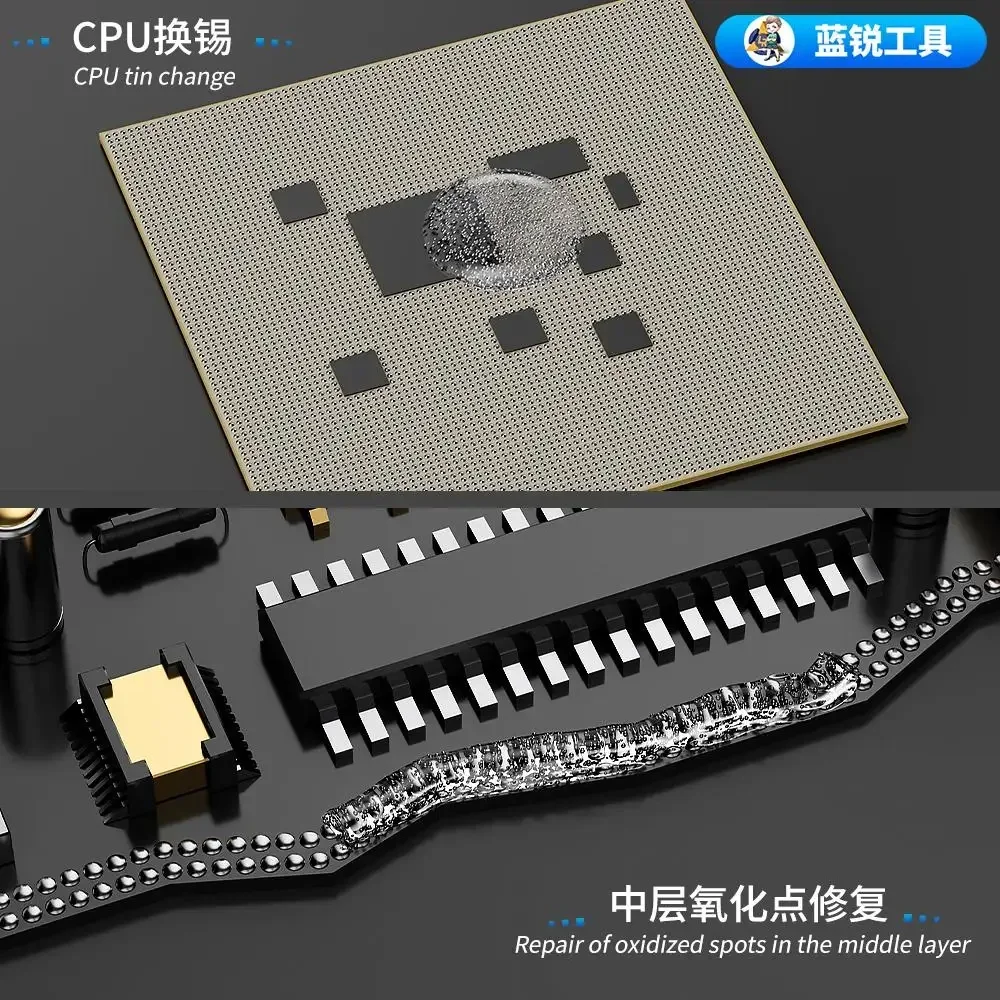 LanRui K9 15ml Thixotropic De-Sulfurization Paste Flight Line Battery Holder Tail Plug Mainboard Layer Repair Welding Tool image 5
