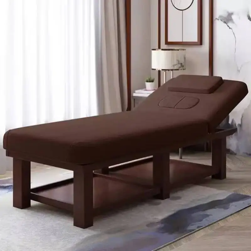 Tattoo Lash Bed Massage Wooden Beauty Bathroom Adjust Knead Massage Table Speciality Lettino Estetista Salon Furniture WKMTB