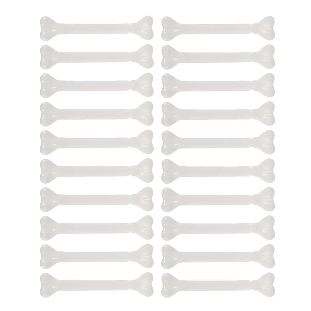 

20 шт. легких пластиковых муляжей человеческих костей без запаха для декора на Хэллоуин, реквизит для косплея, аксессуары для вечеринок в стиле ужасов и секретных комнат