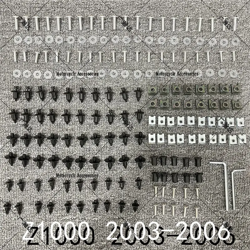 

Fairing Bodywork Kit Bolts Screws For Fit For Kawasaki Z1000 2003-2006