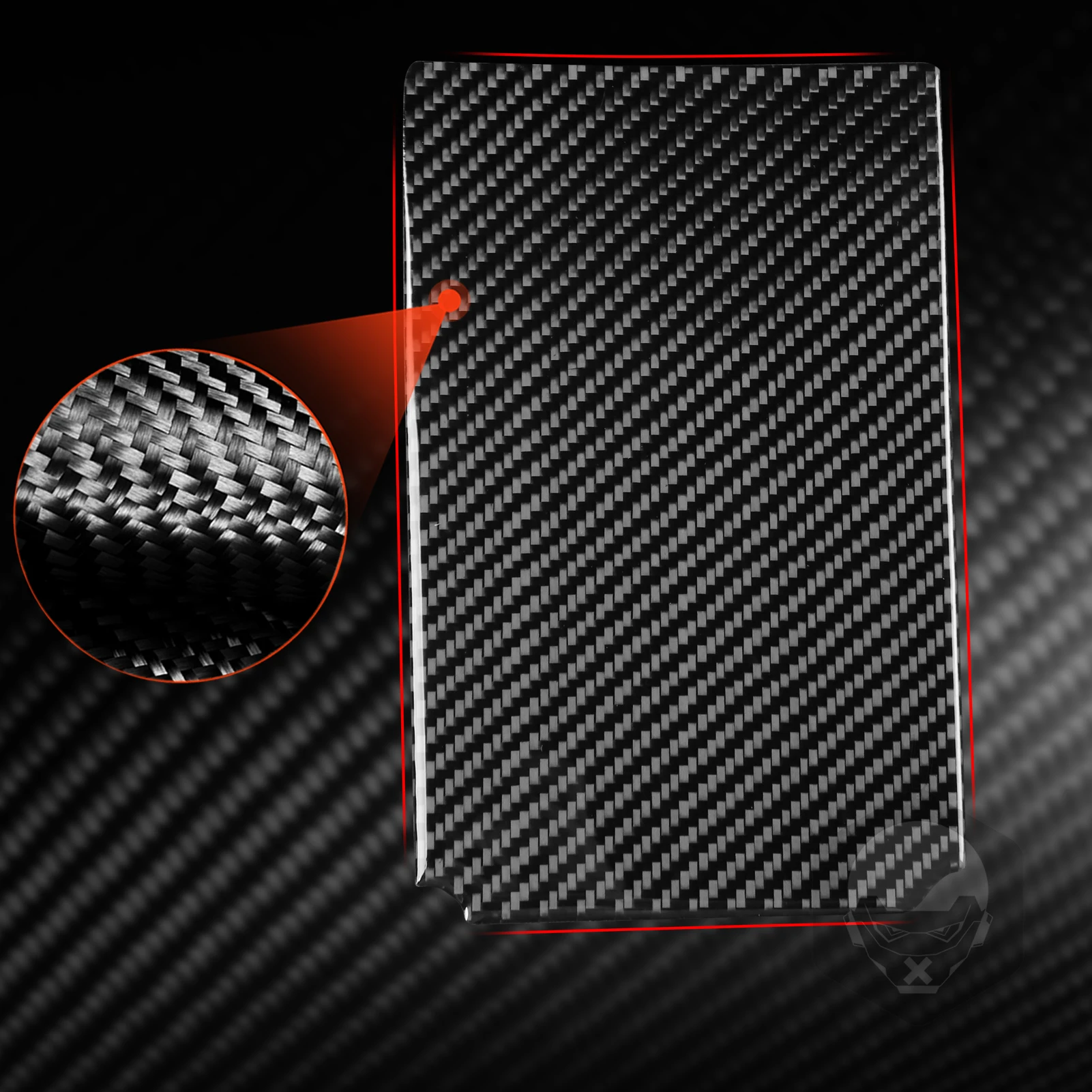For Subaru Crosstrek Impreza 2024-2026 GU Real Soft Carbon Fiber Car Interior Central Armrest Storage Box Inner Panel Cover Trim