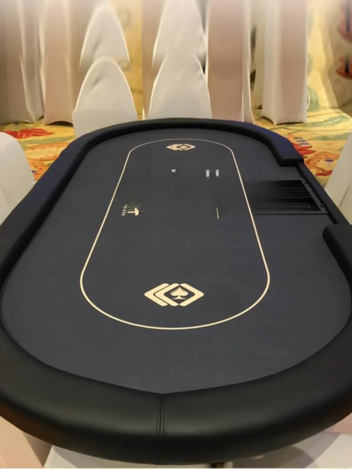 New Oval Texas Hold'em Table, Folding Pro Club