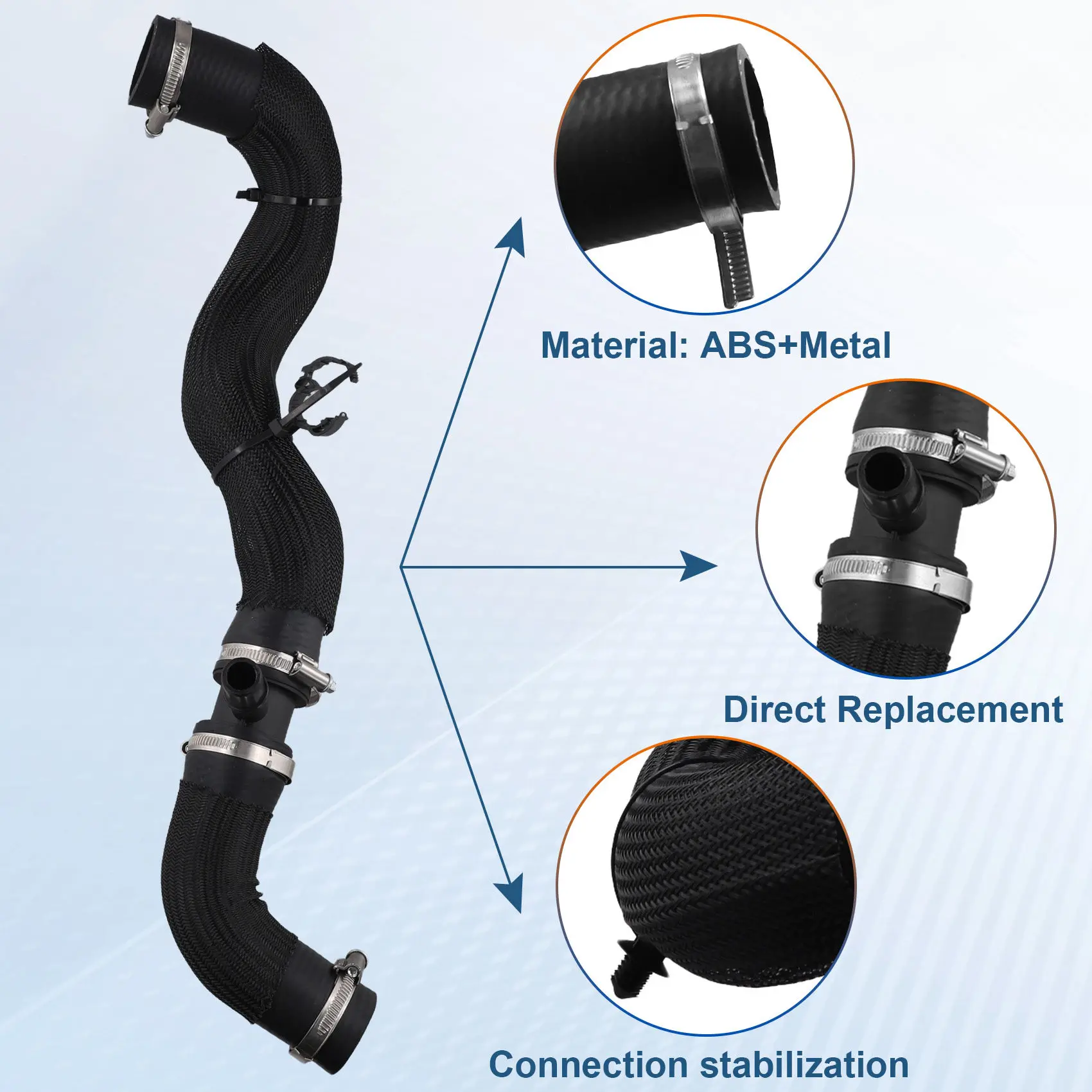 Reliable-Car Radiator Cooling Hose L1M38B274BA For Lincoln Aviator 3.0L 2020-2023 Coolant Reservoir Tank Hose