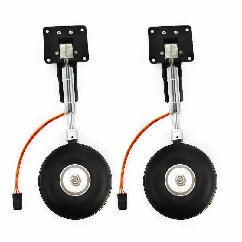 ZY15091SM 4006 Compact Side Folding Retractable Landing Gear Electric Type 2.5in Wheel RC Plane Part