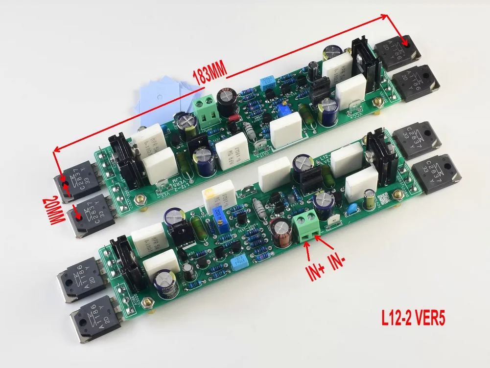 DIY kit of Ljm L12-2 Stereo Audio CLASS AB Power 2.0 Post-Amplifier Board