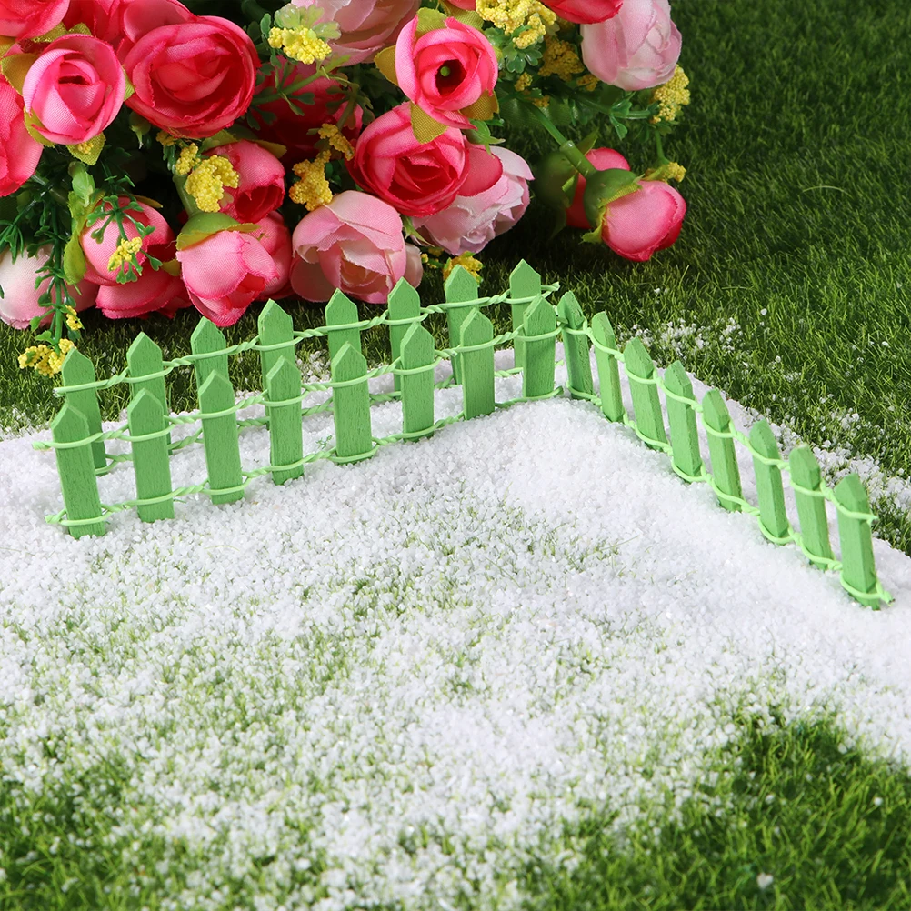 

1pcs Flexible Mini Wood Fence Diy Picket Fence For Fairy Garden Micro Landscape Bonsai Terrarium Ornament Tree