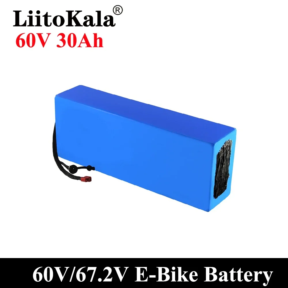 LiitoKala E-bike Battery 60V 20ah 25ah 30ah 15ah 40ah Li-ion  Pack Bike Conversion Kit Bafang BMS High Power Protection