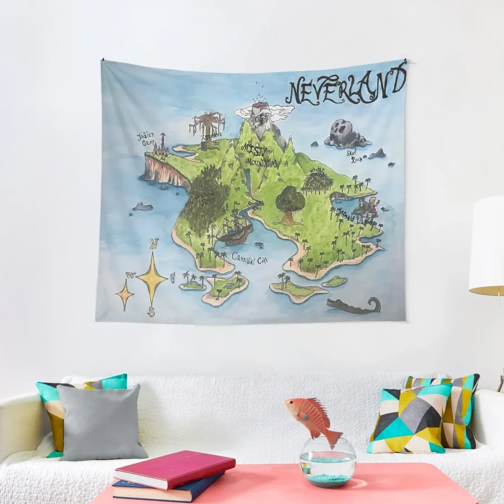 

Neverland Map Tapestry Wallpapers Home Decor Wall Decorations Tapestry