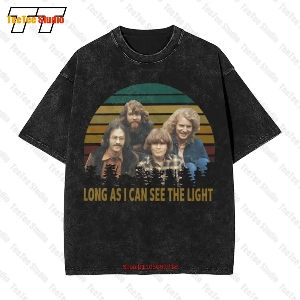 Creedence Clearwater Revival Long As I Can See The Light Vintage Oversized T-Shirt M6WH