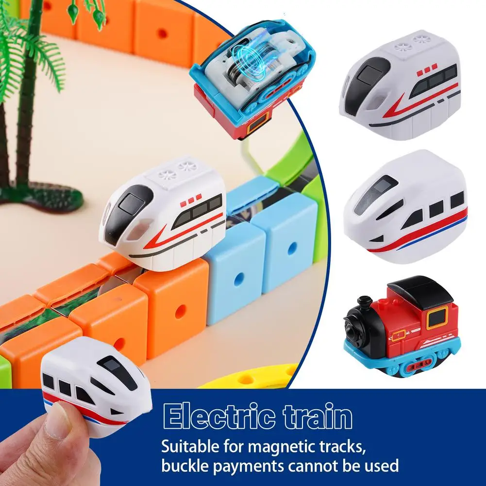Rechargeable Electric Train Expansion Pack | Type-C Charging | Compatible with Magnetic Electric Train Sets