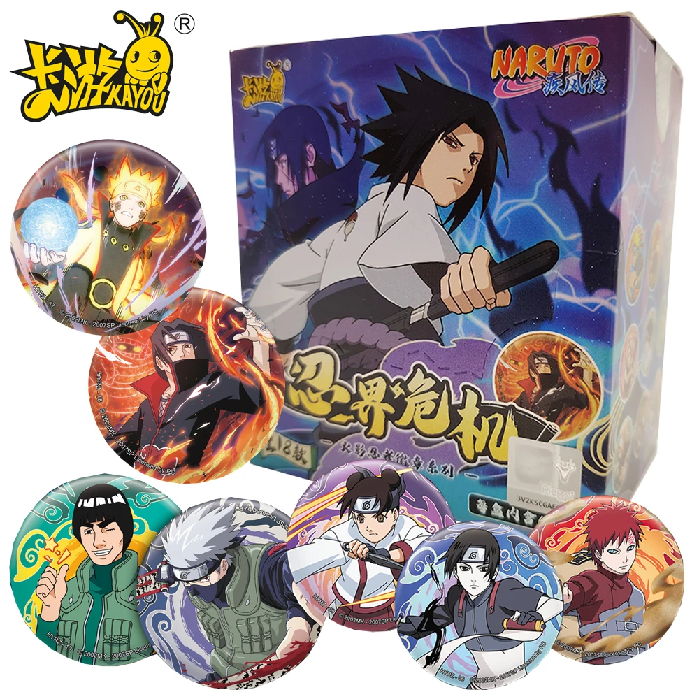

Genuine KAYOU Naruto Tinplate Badges Premium Collectible Haruno Sakura Cartoon Characters Brooch Perfect Gifts for Collectors