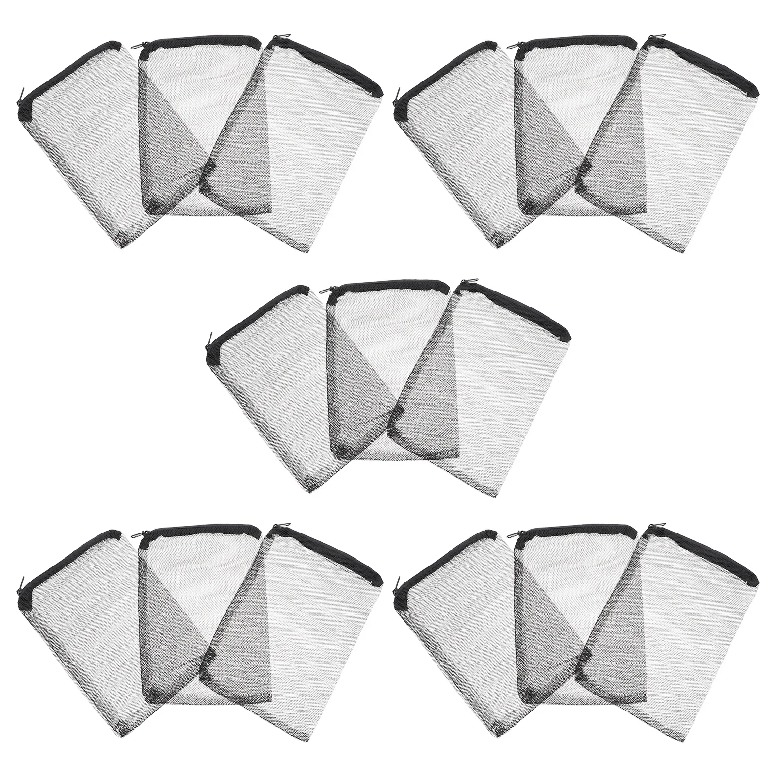 

15Pcs Aquarium Filter Media Bags Strong Wear Resistant Mesh Net Bag for Fish Tank Filtration System with Zipper Easy Clean