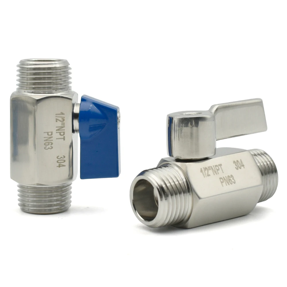 

SS304/316L Stainless Steel Mini Ball Valve 1/8 1/4 3/8 1/2 3/4 BSP Thread Water Oil Bi-directional Ball Valve Self-made