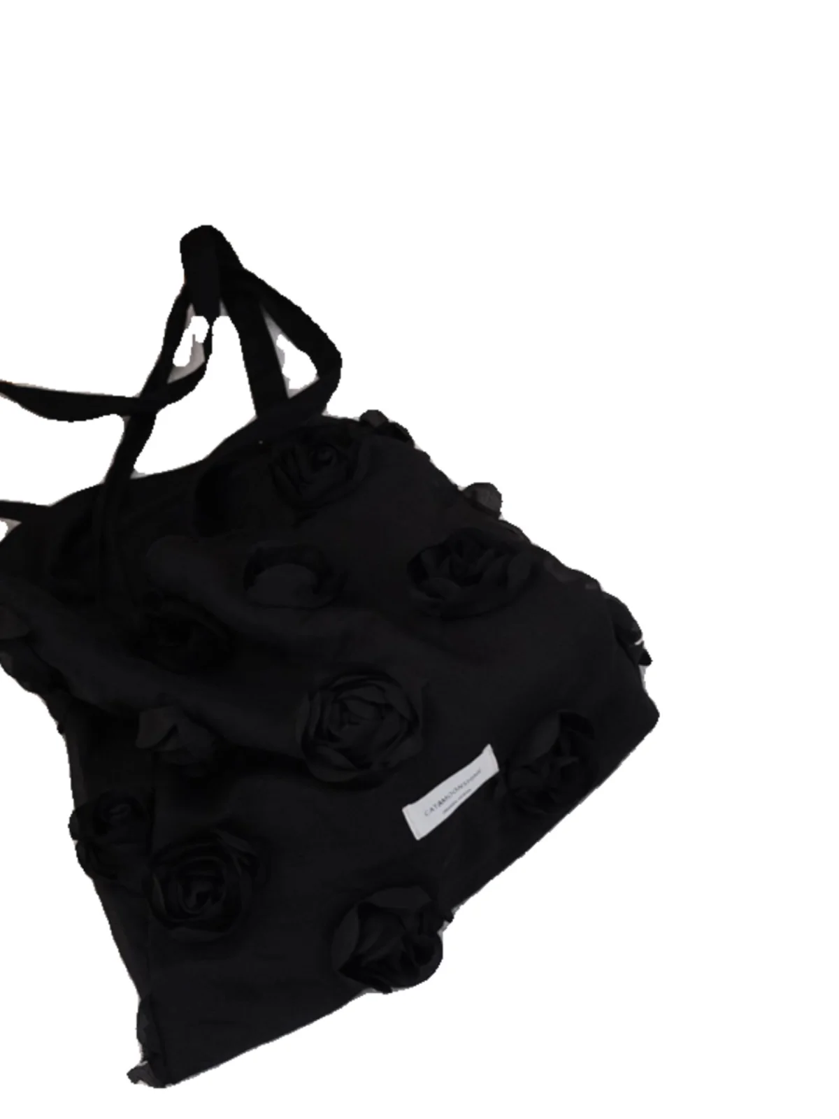 Korean Sle Canvas oulder Bag with 3D Flower Embroidery for Women Vaion Travel Casual op Bag Soft Handle Tote