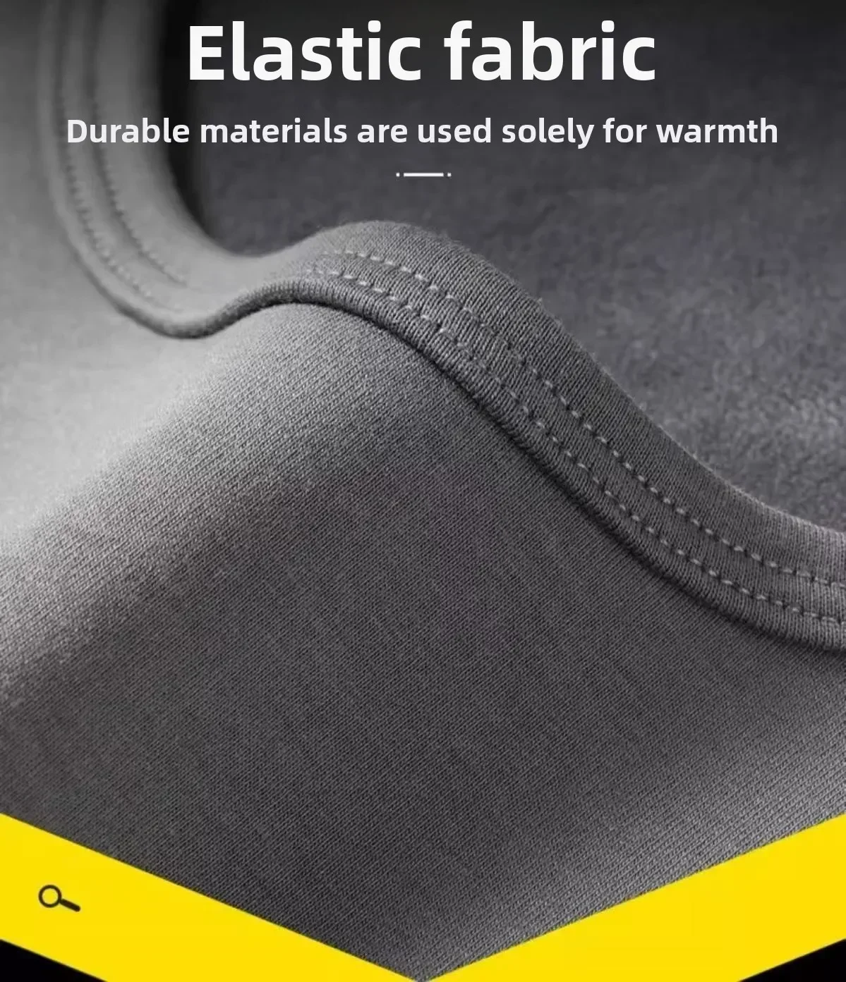 Winter-Thermoweste für Herren in Übergröße, mit Fleece gefüttert, dick, warm, ärmelloses Unterhemd, lässig – Detail 7