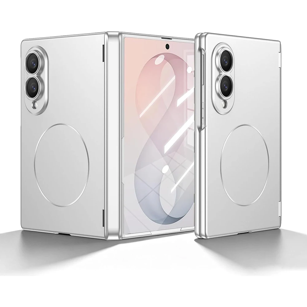 Magnetic Case for Samsung Galaxy Z Fold8 Charging Ring Hinge Protection Built-in Screen Film Raised Camera Shockproof Cover