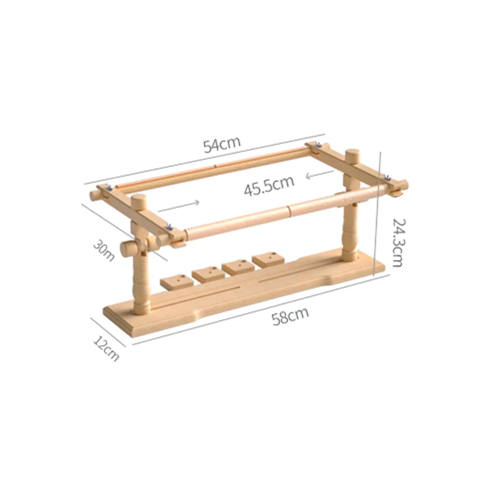 

Wood Quilting Frame Lap Stand Rotated DIY Projects Tool for Sewing Craft